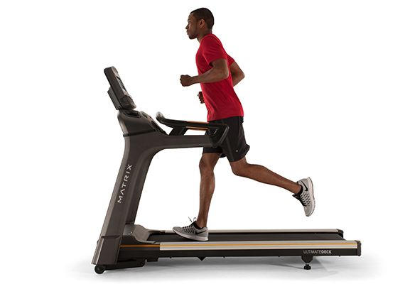 Image of a man running on a treadmill